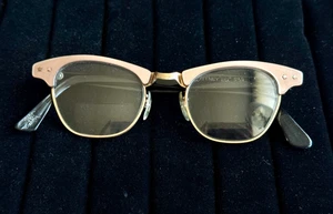 Vtg 1960 Whitney Cat Eye 12K Gold Filled Glasses Star Details 5 3/4 Frames only - Picture 1 of 16