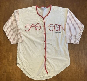 Camisa de dormir nocturna de béisbol Sasson vintage OSFA se adapta a los años 90 L - Imagen 1 de 6