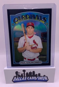 2021 Topps Heritage PAUL GOLDSCHMIDT #103 Chrome Black Refractor 65/72 Cardinals - Bild 1 von 2