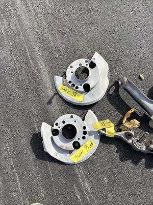 1970 Plymouth Super Bird Control Arms and box of goodies B Body Brake Shields - Image 1 of 4