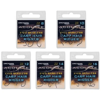 Drennan Acolyte Karpfen Haar Rigger Haken - starblos