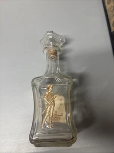 VTG Old Fitzgerald Liquor Decanter Patriot Minuteman Soldier Empty Cork Stopper - Picture 1 of 2