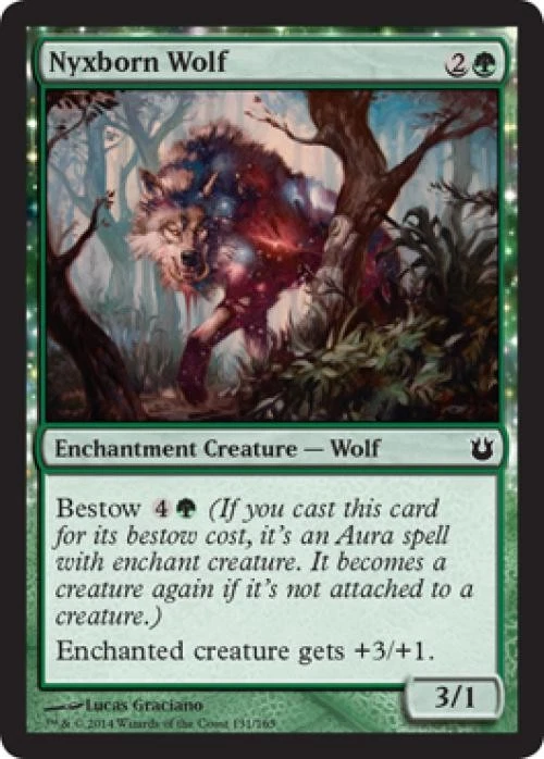 Nyxborn Wolf -Foil Medium Play MTG Born of the Gods - Image 1 of 1