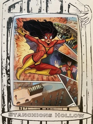MTG Spider-Woman, Stunning Savior Art Card (Gold-Stamped Planeswalker Symbol) - Image 1 of 2