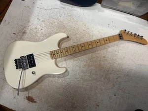 ESP Zep-2 Floyd Rose Brass Block White Maple Banana Head Used Japan - Picture 1 of 10