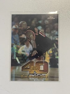 1997-98 Topps cromo Tim Hardaway Topps 40 refractor - Miami Heat - Imagen 1 de 1