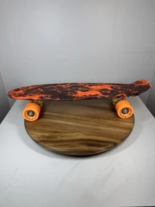 Meketec Skateboard Komplett 22 Inch Mini Cruiser Retro Penny Board Orange Schwarz - Bild 1 von 9