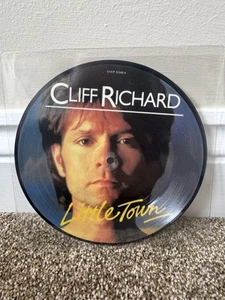 Cliff Richard 7” Single Vinyl Record Little Town Picture Disc 1982 Excellent - Picture 1 of 2