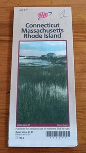 AAA State Series Connecticut Massachusetts Rhode Island Karte 2000 kostenloser US-Versand - Bild 1 von 2