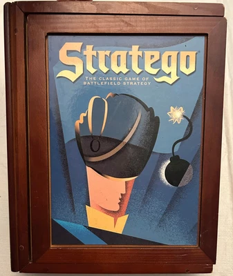 Stratego Vintage Game Collection Wood Book Shelf Edition 100% Complete - Image 1 of 4