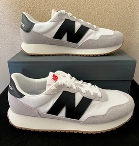 NEW BALANCE Men’s 237 Sneakers Black/White/Gum MS237CT Size 11 BNIB - Picture 1 of 18