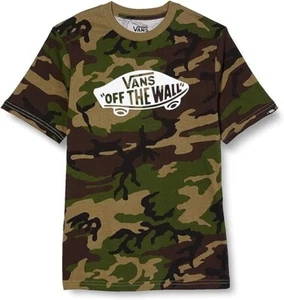 Vans Boys Camo T Shirt xl Tee Shirt Green - Picture 1 of 5
