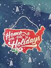 2016 Home For The Holidays Target Wondershop USA Map Wood Sign Holiday Decor