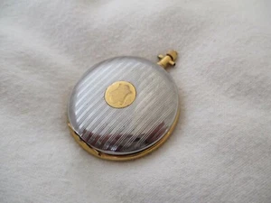 Majestron Swiss Made Pocket Watch Gold & Silver Toned Elegant - Picture 1 of 12