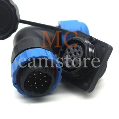 SD20 12Pin Circular Aviation Connector,Electrical Cable Connector Male Female 5A - Image 1 of 4