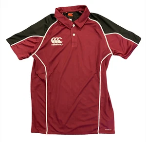 Canterbury Men's Rugby Polo Maroon/Black Radium Perf Polo - New - Picture 1 of 12