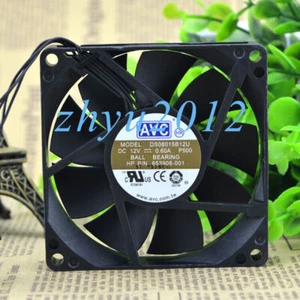 1pc AVC DS08015B12U 8015 8CM 12V 0.60A Double Ball 4-wire Cooling Fan - Picture 1 of 3