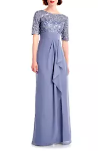 JS Collections Meg Embellished Ruffle Gown Dress  Sz 6  $248   *1176 - Picture 1 of 5
