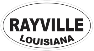 Rayville Louisiana Oval Bumper Sticker or Helmet Sticker D3996 - Picture 1 of 1