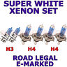 FITS  ALFA ROMEO 164 1993-1998  SET H3  501  XENON SUPER WHITE LIGHT BULBS