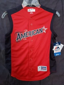 Majestic Francisco Lindor American League Youth Red 2019 MLB All-Star Game nwt - Picture 1 of 7
