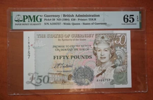 Guernsey 50 Pounds 1994 UNC PMG 65 - Bild 1 von 2
