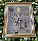 Seagram's VO Canadian Whisky Bar Mirror Framed Gold Man Cave