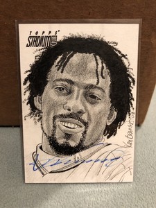 AUTOGRAPH 2008 VLADIMIR GUERRERO TOPPS STADIUM CLUB SKETCH CARD HAND DRAWN 1/1