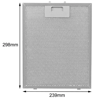 SPARES2GO Herdhaube Entlüftung Fettfilter 30 cm 24 cm Abzieher Lüfter Metallgitter 300 mm x 240 mm