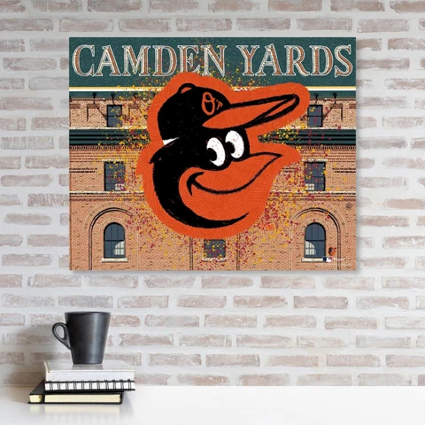 Orioles Unsigned Stretched 20x24 Canvas Giclee Print-Designed/Maz Adams Cover