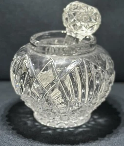 RARE VINTAGE 24% Lead Crystal Cup/Knife Holder Pristine Condition Never Used - Picture 1 of 4