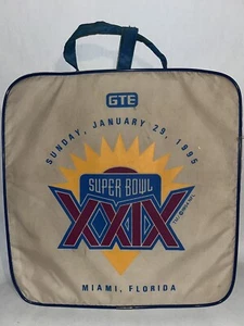 SUPER BOWL XXIX 29 SEAT CUSHION/SAN FRANCISCO 49ers & CHARGERS JOE MONTANA - Picture 1 of 4