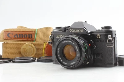 SELTENER Riemen [nicht neuwertig] Canon AE-1 schwarze Filmkamera neues FD 50mm f1.8 Objektiv aus Japan - Bild 1 von 4