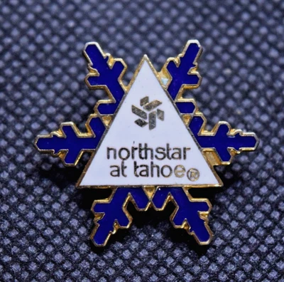 Northstar at Tahoe Ski Resort California / Nevada 蓝色雪花滑雪别针 — 第 1/3 张图片
