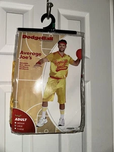 Durchschnittliches Joes Völkerball Kostüm Erwachsene L Shirt Shorts Stirnband Geist Halloween - Bild 1 von 13