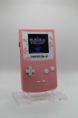 Consola Sakura Rosa Nintendo Gameboy Color con Pantalla LCD IPS Retroiluminada GBC Foto 1 de 3