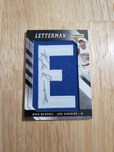 2008 Razor KYLE RUSSELL Letterman Patch Autograph "E" #KR-E Auto Letter - Picture 1 of 12