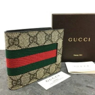 Gucci GG Supreme Three Stripe Men's Wallet 408827 [ A+++] - Image 1 of 4
