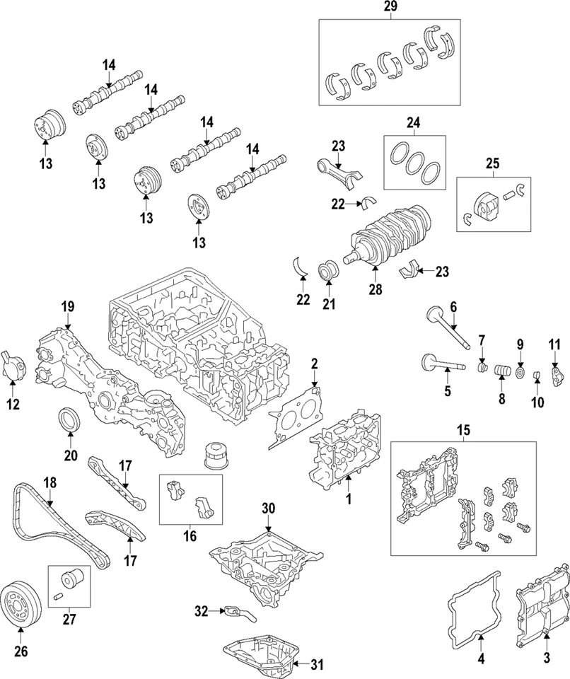 Cigüeñal original Subaru 12200AA490 Foto 1 de 1
