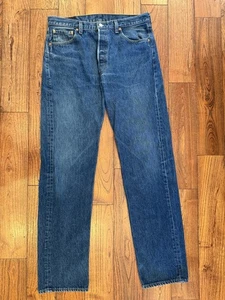 Levis Vintage 501xx Blue Jeans Size 34x35 (marked 36x38) Made In USA *LESEN - Bild 1 von 7