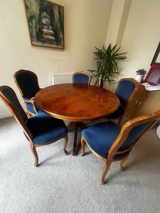 Round Dining Table and Chairs Set - Picture 1 of 3