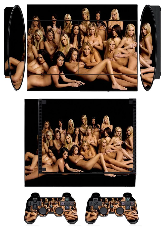 Skin Sticker PS3 PlayStation 3 Super Slim and 2 controller skins Girls Q204 - Image 1 of 1