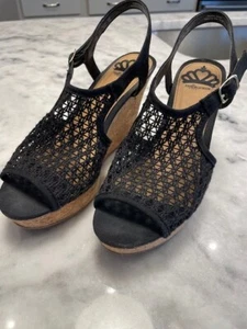 Fergalicious By Fergie Women's Wedge Heel Sandals Black Size 8 - Picture 1 of 10