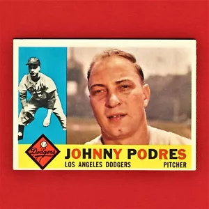 Johnny Podres - 1960 - Dodgers - Topps - #425 - Espalda gris - (EX) - A5 - Imagen 1 de 2