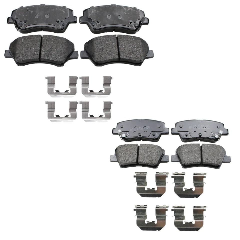 Kit de pastillas de freno delanteras y traseras de cerámica Akebono ProACT para Hyundai Elantra Coupe Foto 1 de 1