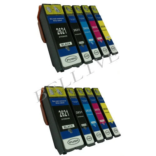 BELLIVESTORE KIT 10 Cartucce Compatibile per Epson XP710 XP610 XP520 XP620 BL