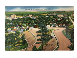 Postcard Rapid City, From Skyline Drive, Rapid City, South Dakota - Picture 1 of 10