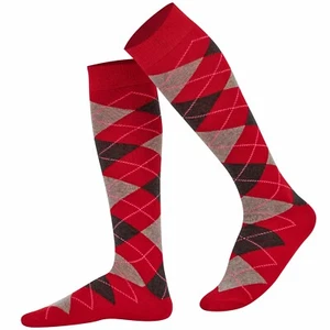Mysocks Unisex Knee High Multiple Colour Argyle Socks - Picture 1 of 42