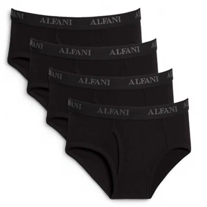 Alfani Men's 4 Pack Cotton Briefs Underwear Classic TAGLESS WICKING Black XL $40 - Picture 1 of 5
