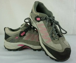 Women's Skechers for Work 76504 Steel Toe Work Boots Size 8.5 Grey & Pink - Picture 1 of 10